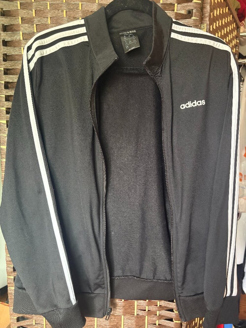Adidas Athletic Full Zip Running Classic Track Jacket